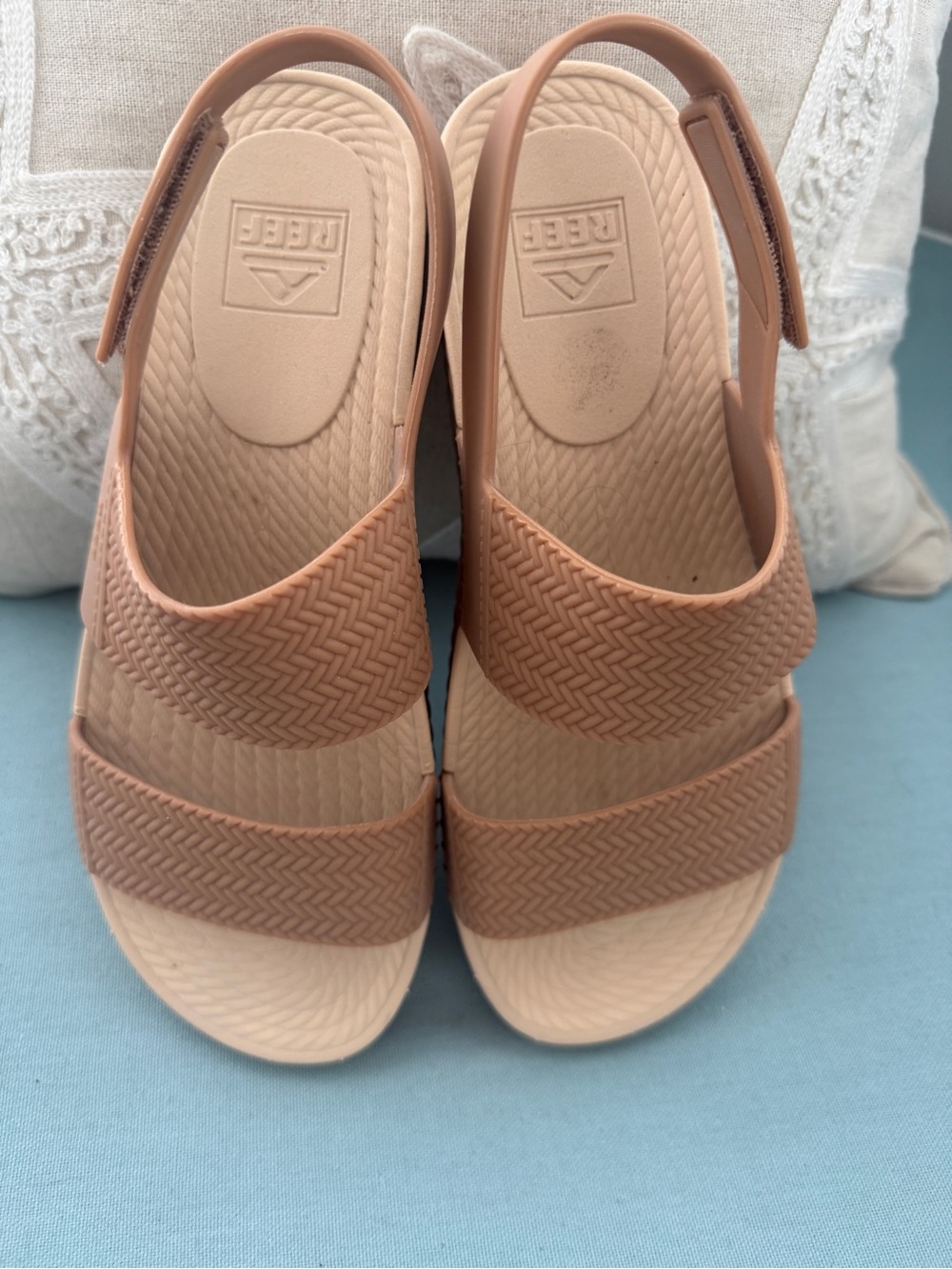 Reef Women's Tan Slingback waterproof vista Slide Sandals